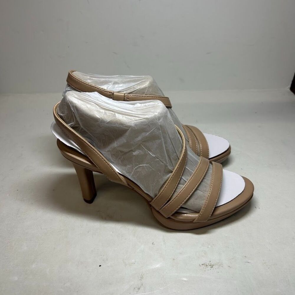 Naturalizer Womens 5.5 M Creme Brulee Brenta Strappy High Heels NIB RJ3 - Picture 2 of 4